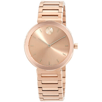 Bold Horizon Quartz Rose Gold Dial Watch
