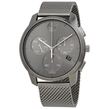 Bold Thin Chronograph Quartz Grey Dial Watch
