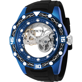 Bolt Automatic Blue Transparent Dial Watch