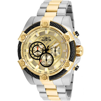 Bolt Chronograph Gold Dial Watch