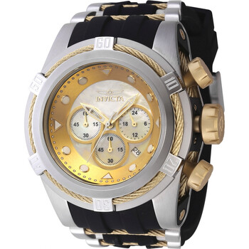Bolt GMT Chronograph Gold and Champagne Dial Watch