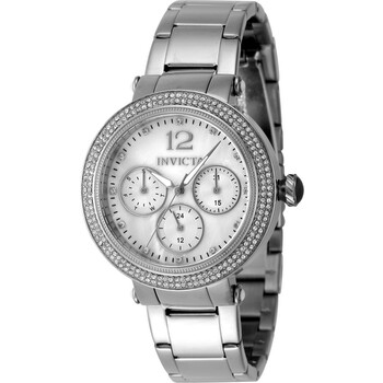 Bolt Quartz Crystal Silver Dial Watch