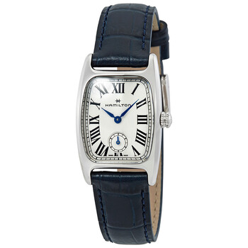 Boulton SilverWhite Dial Blue Leather Watch H13321611