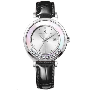 Bria Quartz Silver Dial Watch CV3810