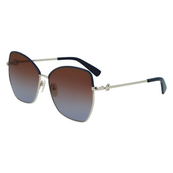 Brown Blue Butterfly Sunglasses LO156SL 720