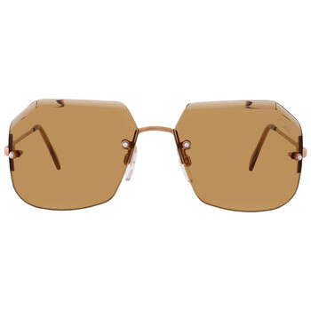 Brown Geometric Sunglasses CAZAL 21733 002