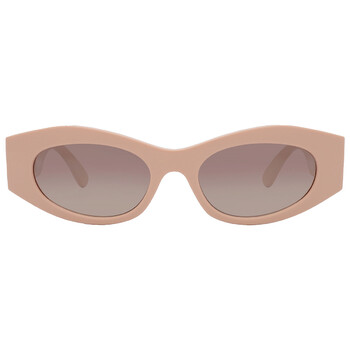 Brown Gradient Grey Mirror Silver Cat Eye Sunglasses VE4480U 54946I