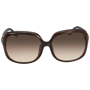 Brown Gradient Rectangular Sunglasses SF739SA 210