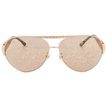 Brown Logo Pilot Sunglasses SCH994O 8FCL