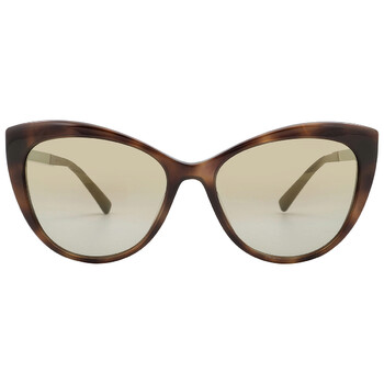 Brown Mirror Gold Gradient Cat Eye Sunglasses VE4348 52697I