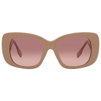 Brown Pink Gradient Square Sunglasses BE4410 399013