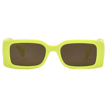 Brown Rectangular Sunglasses GG1325S 007