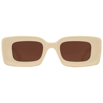 Brown Rectangular Sunglasses LW40101I 25E