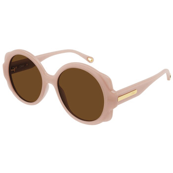 Brown Round Sunglasses CH0120S 003