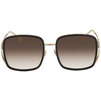Brown Square Sunglasses GG1016SK 004