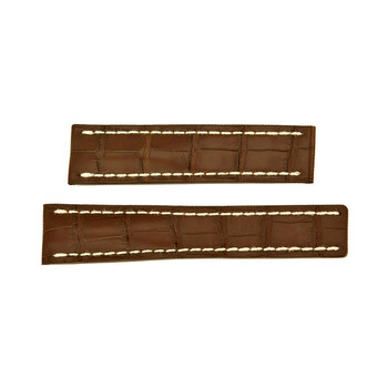 Brown Strap with White Stitching 2220mm