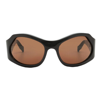 Brown Wrap Sunglasses SF1078S 210