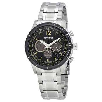 Brycen Chronograph Black Dial Watch CA435858E