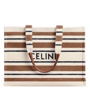 Cabas Thais In Striped Celine Jacquard Textile