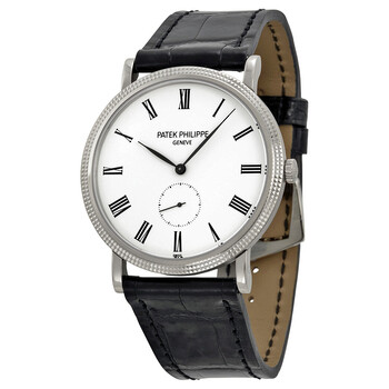 Calatrava White Dial 18kt White Gold Watch 5119G