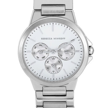 Cali Quartz Silver White Dial Watch