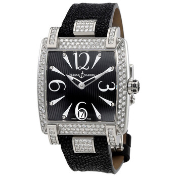 Caprice Automatic Black Dial Stingray Watch 13391AC0602