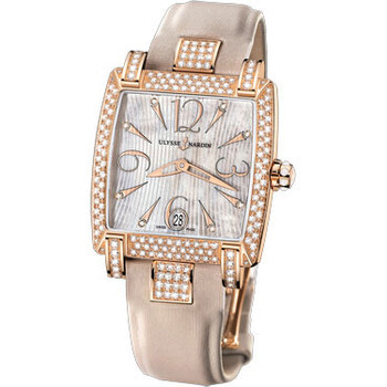 Caprice Honey Mother of Pearl Satin Straps Automatic Watch 13691AC695