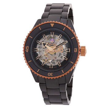 Captain Cook Skeleton Automatic Black Dial Watch R32192152