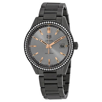 Carrera Anthracite Dial Titanium Diamond Watch WAR1115.BA0602