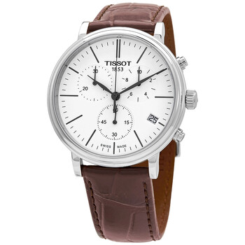 Carson Premium Chronograph Quartz White Dial Watch T122.417.16.011.00