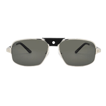 Cartier De Santos Polarized Grey Navigator Sunglasses CT0295S 001