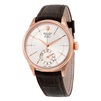 Cellini Dual Time Silver Dial 18kt Everose Gold Watch 50525SSBRL