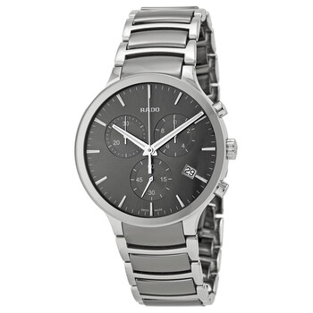 Centrix Chronograph Dark Grey Dial Platinumtone Ceramic Watch R30122122