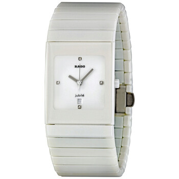 Ceramica Quartz Diamond White Dial Watch R21711702