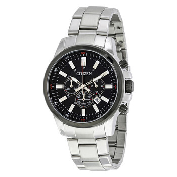 Chrongraph Black Dial Watch AN808653E