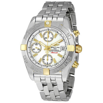 Chrono Galactic White Dial Chronograph Stainless Steel Watch B13358L2A700SS