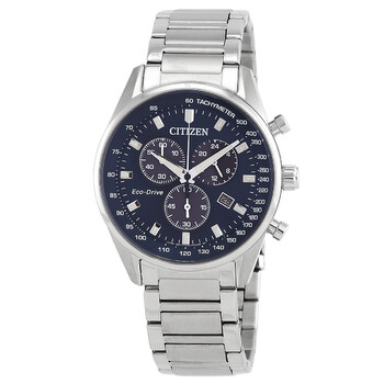 Chronograph Blue Dial Stainless Steel Watch AT239082L