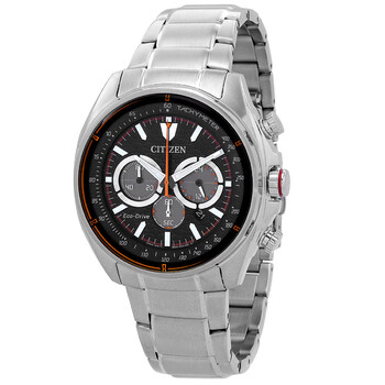 Chronograph EcoDrive Black Dial Watch CA456189E