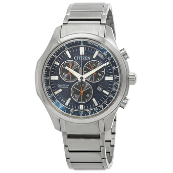 Chronograph EcoDrive Blue Dial Watch AT253085L