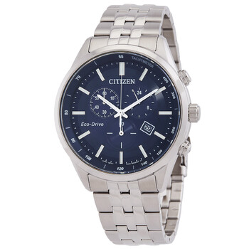 Chronograph GMT Blue Dial Watch AT257056L