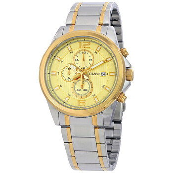 Chronograph Gold Dial Watch AN355454P