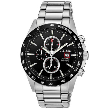 Chronograph Quartz Black Dial Watch AN364852E