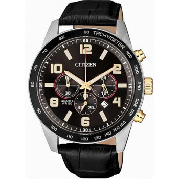 Chronograph Quartz Black Dial Watch AN816605E