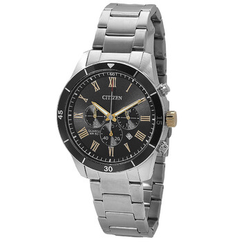 Chronograph Quartz Black Dial Watch AN816851H