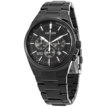 Chronograph Quartz Black Dial Watch AN817555E
