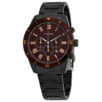 Chronograph Quartz Burgundy Dial Watch AN816753X