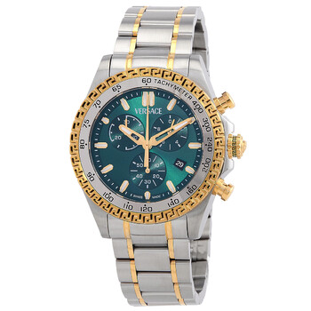 Chronograph Quartz Green Dial Watch VE9K01024