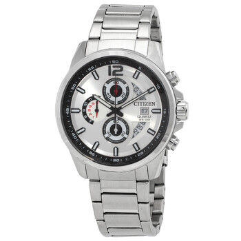 Chronograph Quartz Silver Dial Watch AN369056A