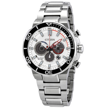 Chronograph Quartz White Dial Watch CA425054A