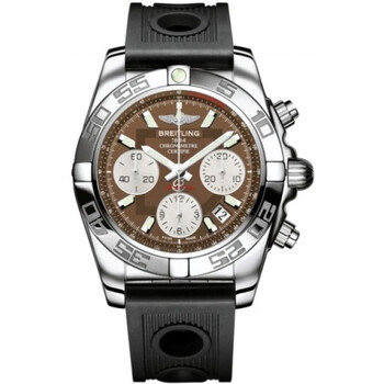 Chronomat 41 Brown Dial Stainless Steel Watch AB014012Q583BKOR